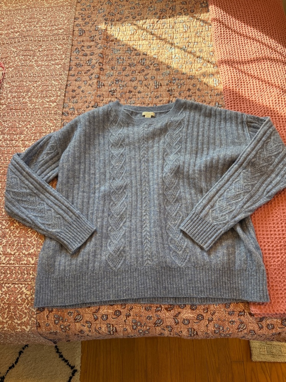 Women's Cable Knit Crewneck Sweater